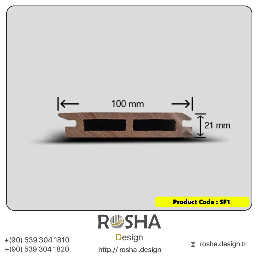 Rosha Design Wood Plastic Profile SF1